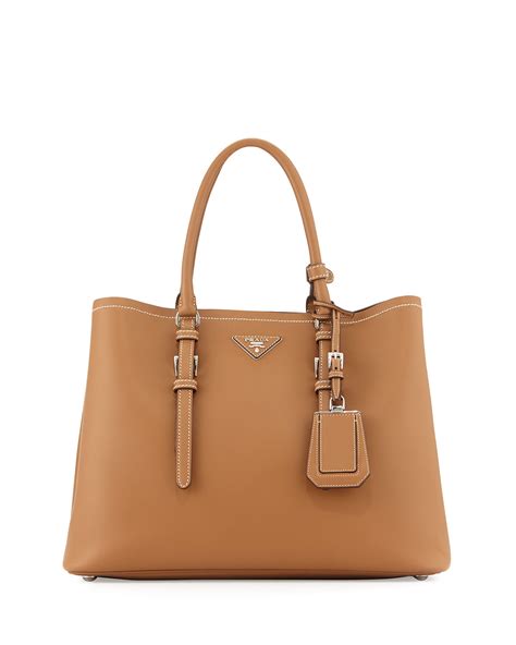 prada camel tote bag|Prada tote bag.